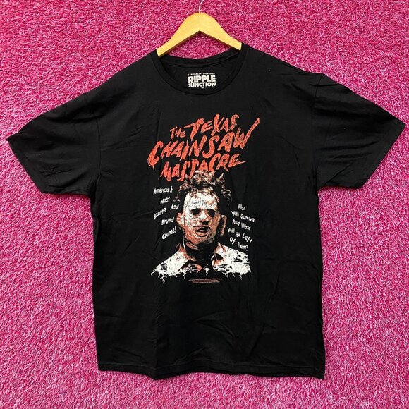 The Texas Chainsaw Massacre Leatherface Horror T-Shirt Size Large - Picture 1 of 4